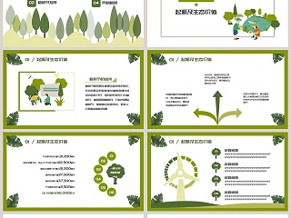 3.12植树节主题班会ppt模板