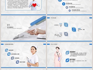 医疗医院护士护理礼仪培训PPT模板