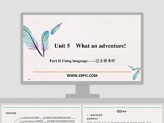 Unit 5-What an adventure教学ppt课件