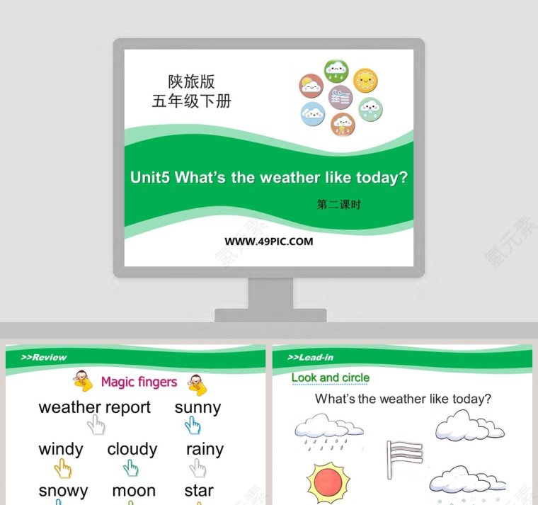 Unit5 Whats the weather like today-第二课时教学ppt课件第1张