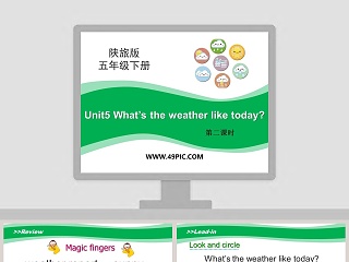 Unit5 Whats the weather like today-第二课时教学ppt课件