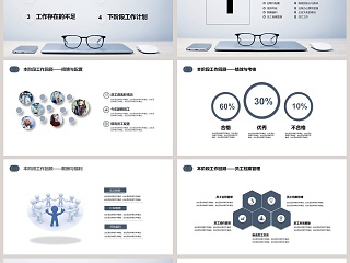 行政部工作总结与计划模板人事述职PPT