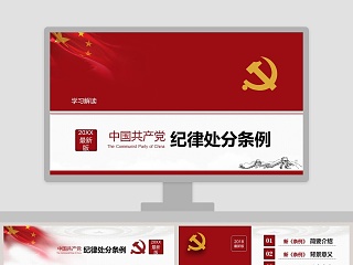 学习解读中国共产党纪律处分条例PPT