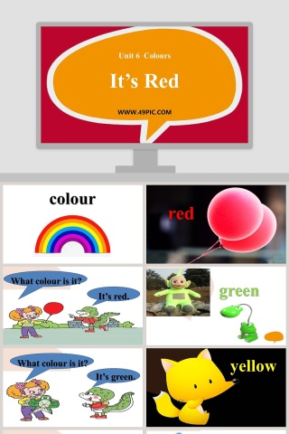 Its Red-Unit 6  Colours教学ppt课件下载