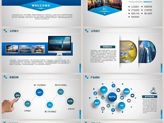 公司简介专注品质诚信报告ppt模板