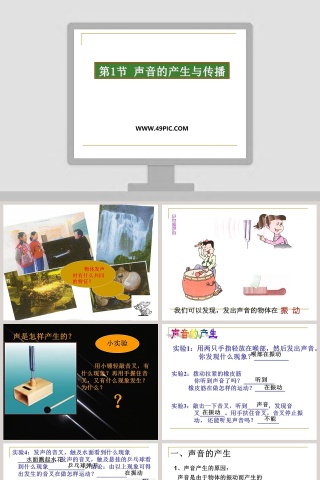 第1节 声音的产生与传播教学ppt课件