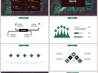 绿色森系商业计划书PPT模板