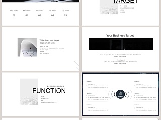 简洁极简留白工作总结PPT