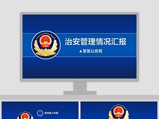 治安管理情况汇报公安PPT