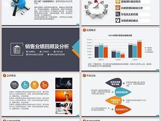 简约大气市场部门营销工作汇报PPT模板