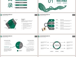 中国烟草PPT模板动态简约创意行业PPT模板