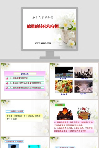 1能量的转化和守恒第十九章 热和能教学ppt课件