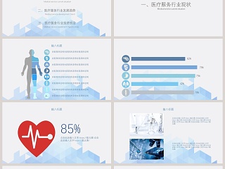 完整框架医疗服务行业投资研究PPT模板