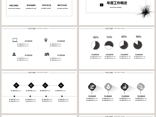 现代科技感工作汇报会议演讲通用PPT模板