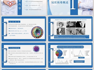 新型冠状病毒感染疫情形势与预防控制PPT模板