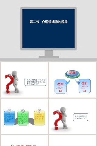 第二节 凸透镜成像的规律 PPT 模板