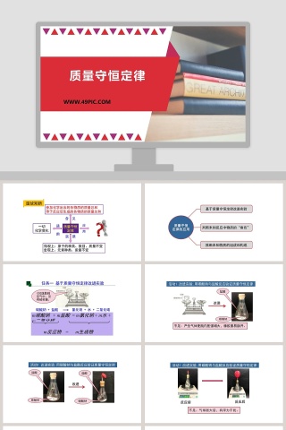 基于质量守恒定律的PPT模板设计应用