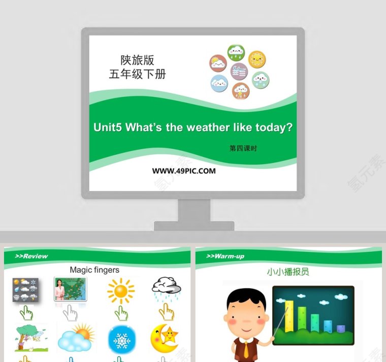 Unit5 Whats the weather like today-第四课时教学ppt课件第1张