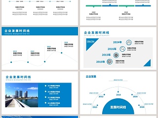 企业发展历程时间轴ppt