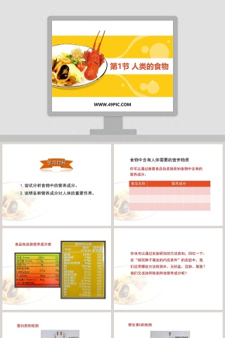 第1节 人类的食物教学ppt课件