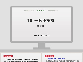 18-一颗小桃树教学ppt课件