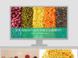 农业科技农产品农作物五谷杂粮PPT