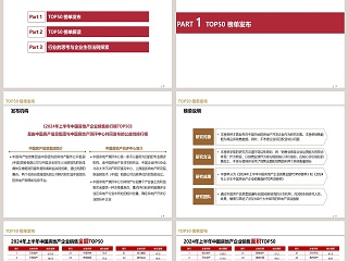 房地产企业销售排行榜发布及解 PPT