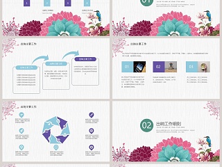 小清新财务部出纳工作年终总结明年计划PPT