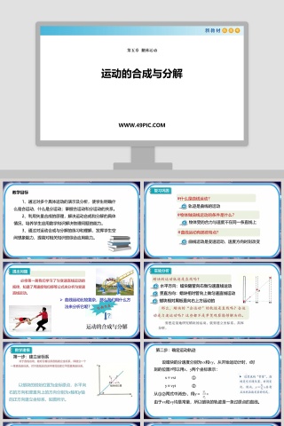运动的合成与分解-第五章   抛体运动教学ppt课件