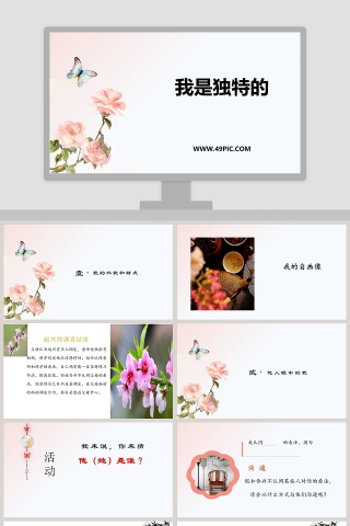 我是独特的教学ppt课件