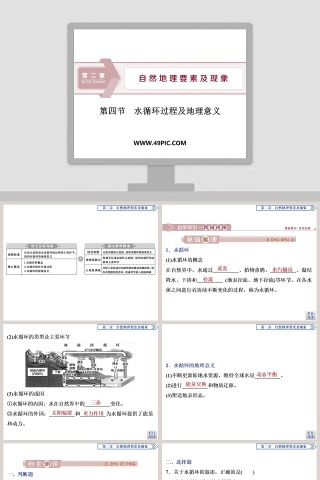 第四节水循环过程及地理意义教学ppt课件下载