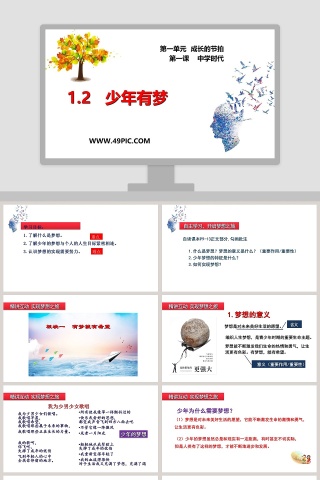 第一单元  成长的节拍-第一课    中学时代教学ppt课件