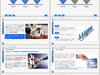 蓝色简约员工招聘实务