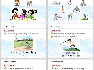 Unit4 At the Sports Meeting-第一课时教学ppt课件