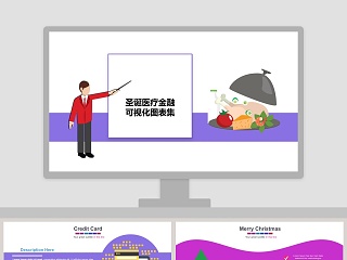 圣诞医疗金融可视化图表集PPT