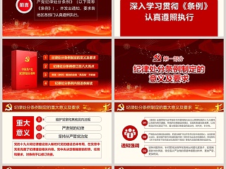 中国共产党纪律处分条例PPT