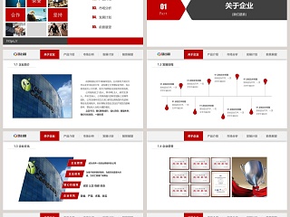 简约商务·企业宣传公司简介PPT模板