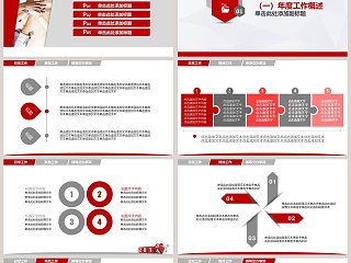 年终总结汇报及新年计划PPT模板