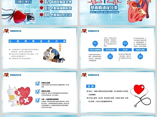 心脏疾病预防公益宣传知识讲座PPT模板