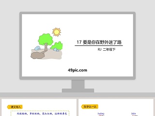 要是你在野外迷了路说课稿ppt