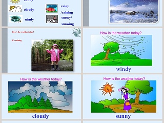 Unit 5  Lesson 2-Its snowing教学ppt课件