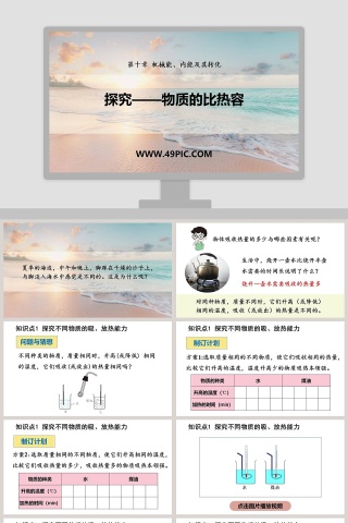 第十章 机械能内能及其转化 PPT模板