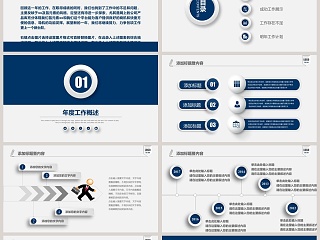 月会总结汇报简约通用模板