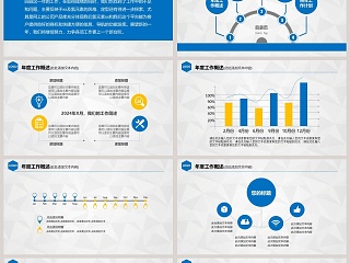 2019年终总结汇报大气实用PPT模板