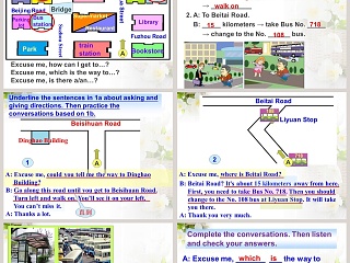 Unit6 Topic3-Which is the way to the hospital教育培训PPT模板