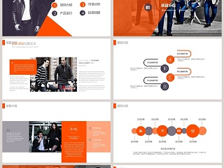 男士品牌服装模板PPT