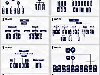 组织架构图PPT模板组织框架ppt