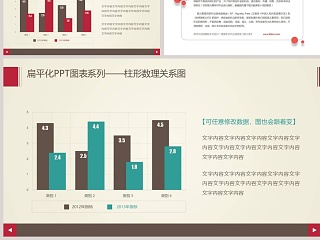 漂亮动态效果PPT柱形图