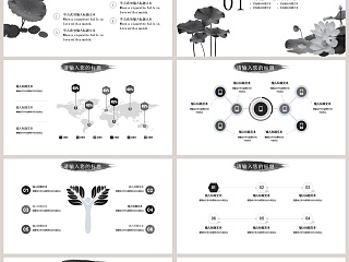 中国风述职报告PPT模板