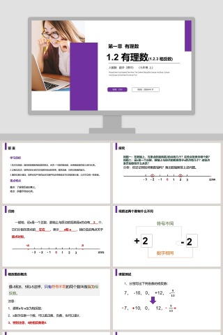 《有理数相反数》人教版初中七年级数学上册PPT课件